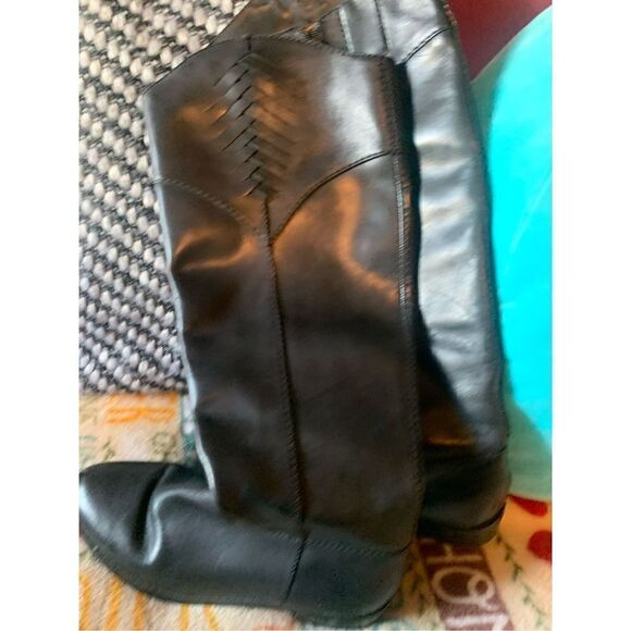 Tahari Black Rupert Riding Boots - Picture 4 of 9